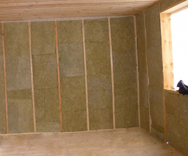 Утепление внешних стен и перегородок базальтовым утеплителем "Rockwool".